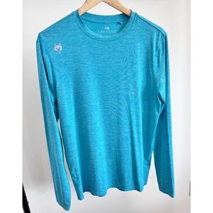 Greyson Blue Long Sleeve Crewneck Performance Shirt Athletic Stretch Mens small
